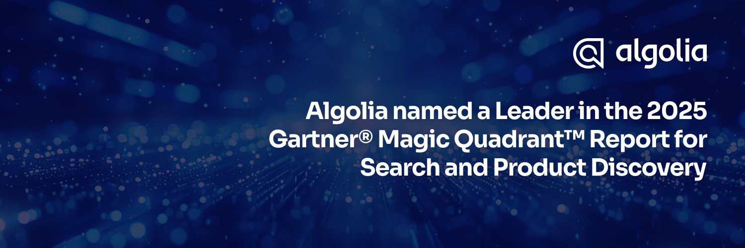 Algolia banner