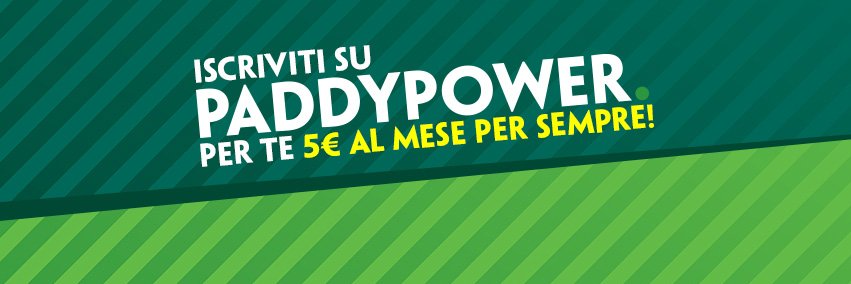 Paddy Power Italia banner
