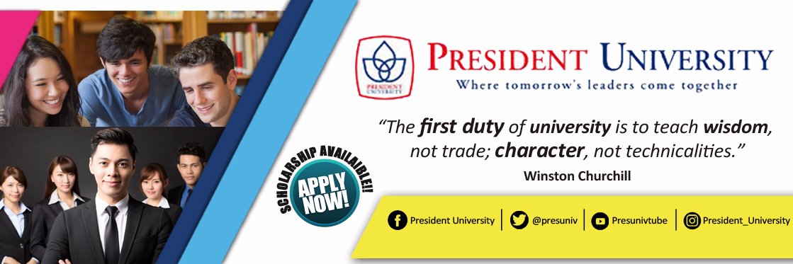 President University banner