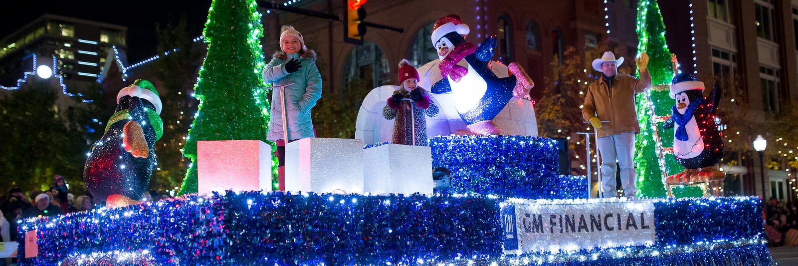 GM Financial Parade of Lights banner