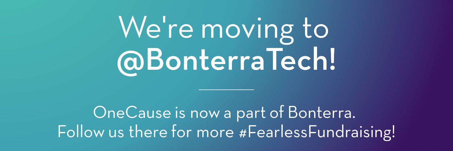 OneCause, a Bonterra company banner