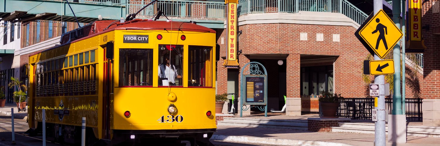 TECO Line Streetcar's banner