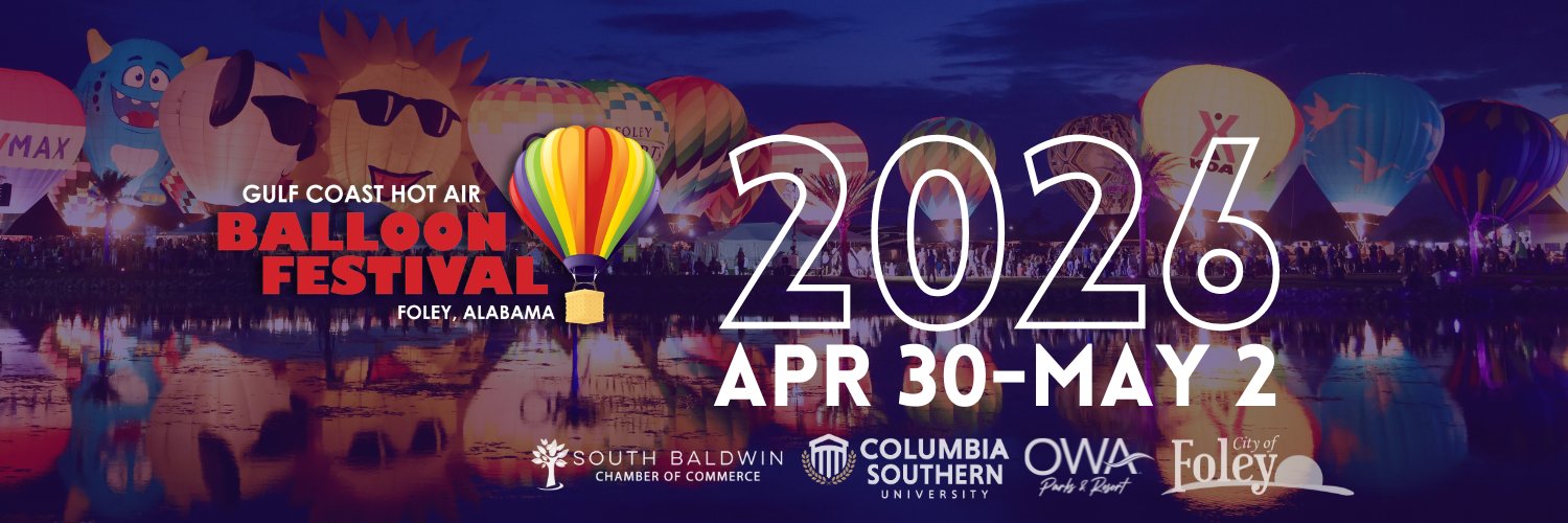 Gulf Coast Hot Air Balloon Festival banner