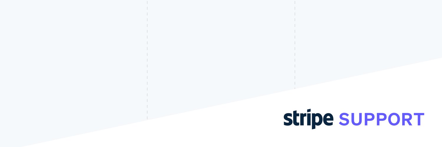 Stripe Support's banner
