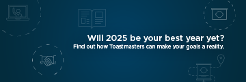 Toastmasters banner