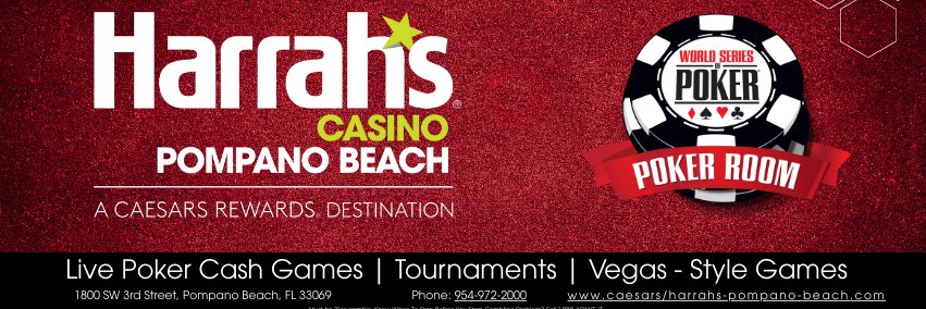 Harrah’s Pompano Beach Poker banner