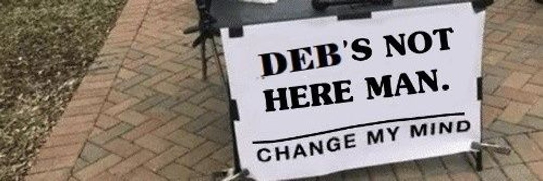 DebIsGone banner