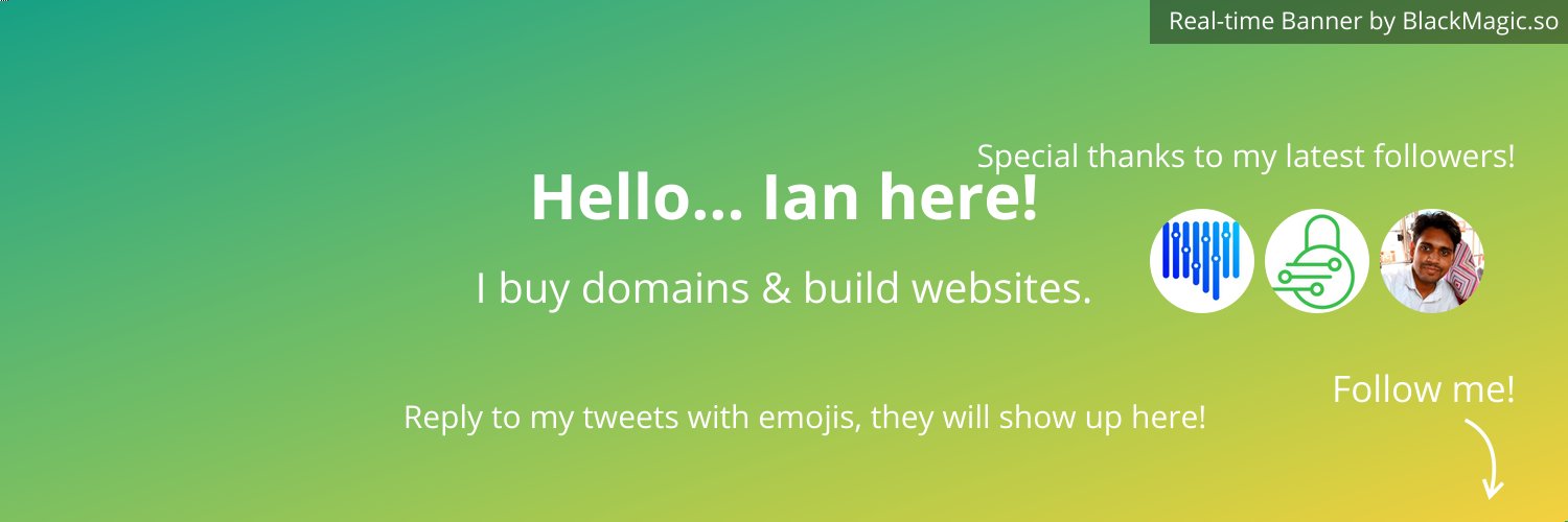 ianmayman's profile banner image