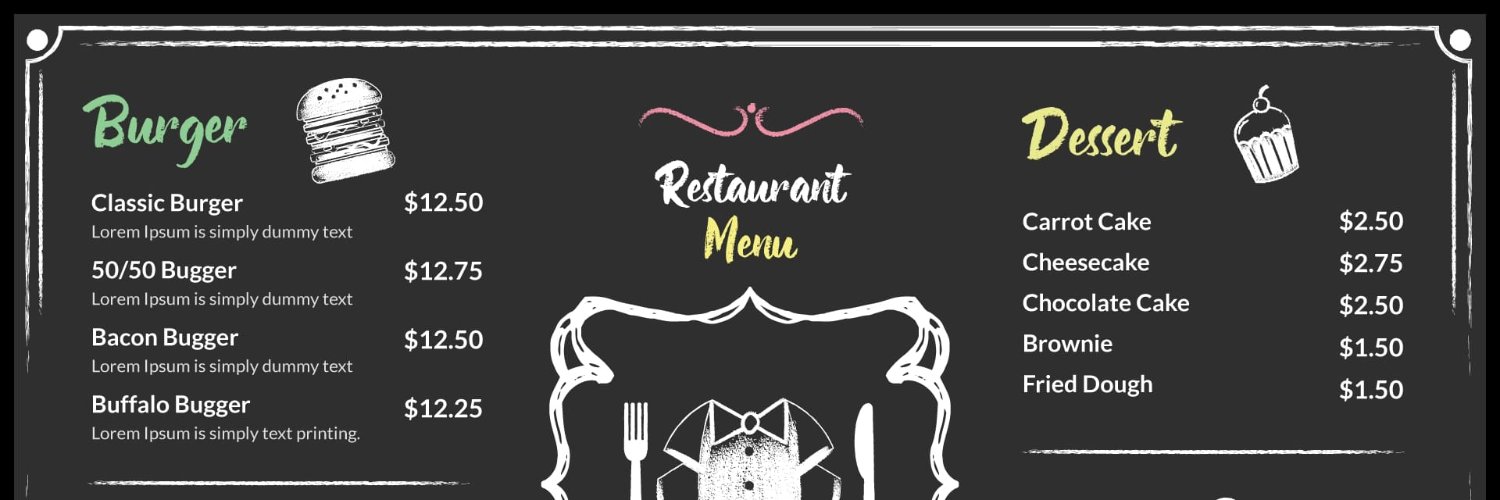 Menu dans mon profil banner