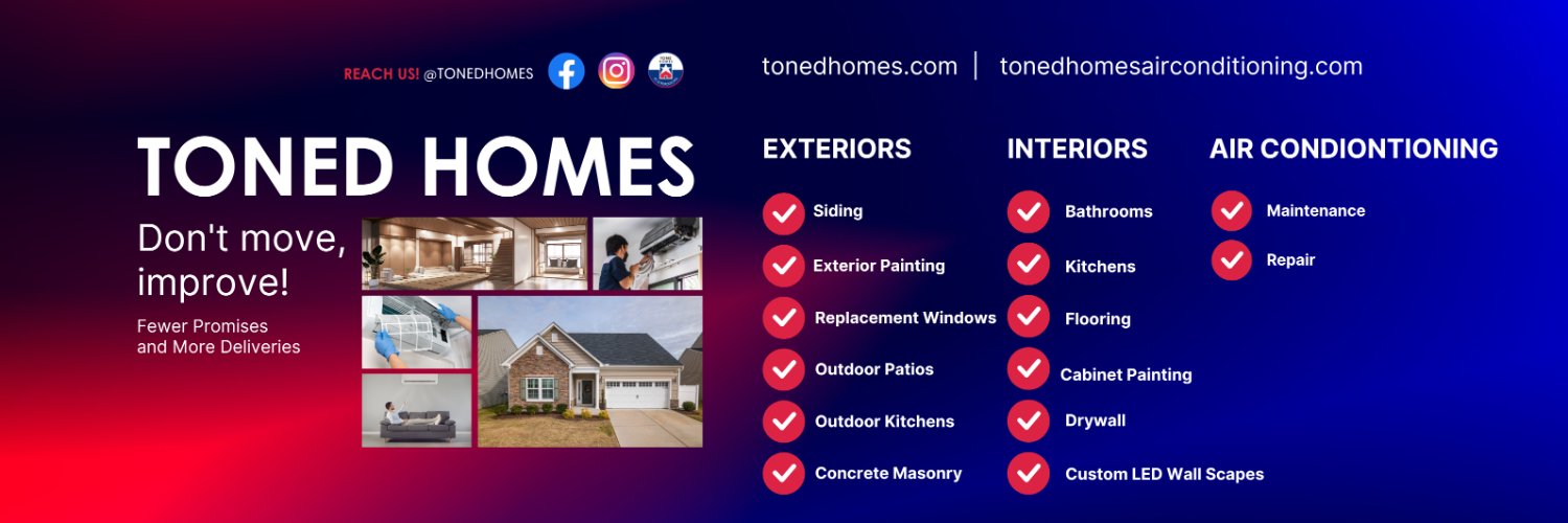 TonedHomes's profile banner image