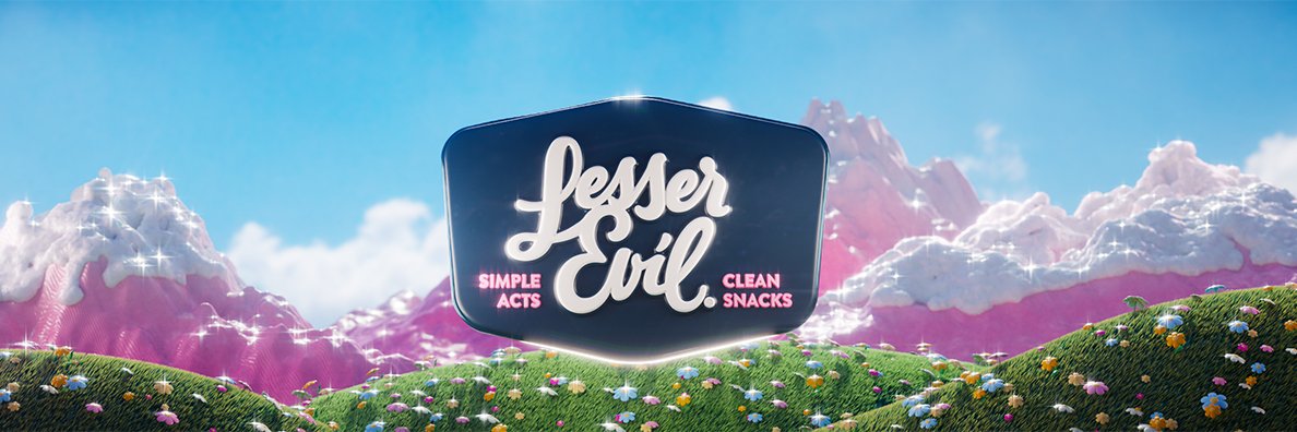 LesserEvil Snacks banner
