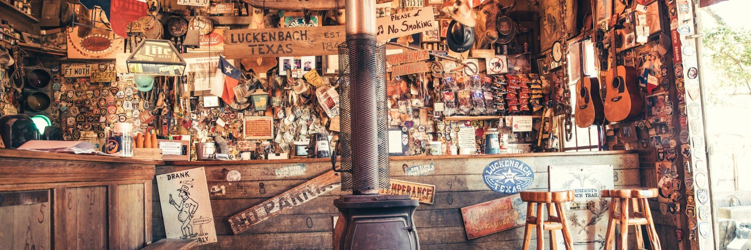 Luckenbach Texas banner