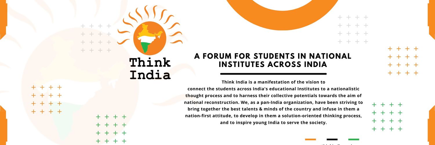 Think India 🇮🇳 banner