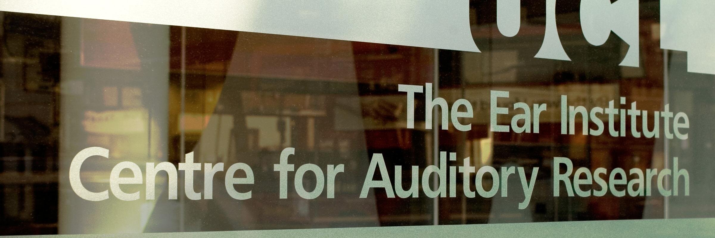 UCL Ear Institute's banner