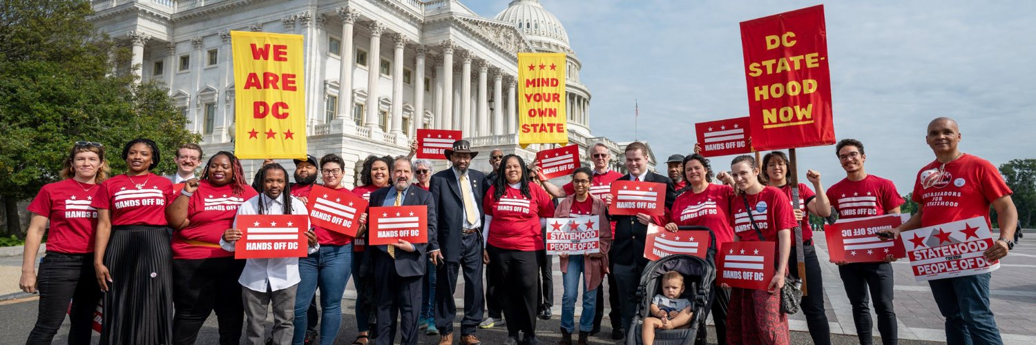 DC for Democracy banner