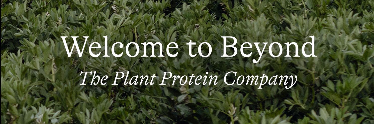 Beyond Meat banner