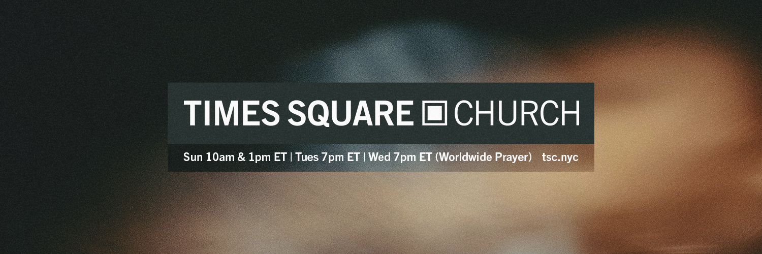 Times Square Church banner