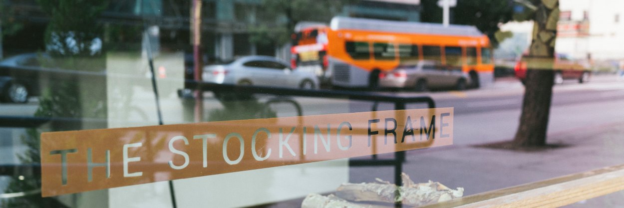 THE STOCKING FRAME banner