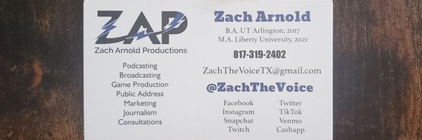 ZachTheVoice Profile Banner