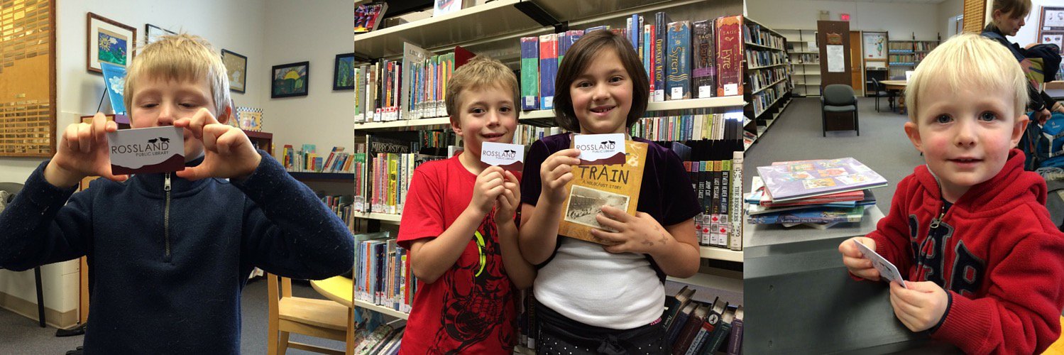 Rossland Library banner