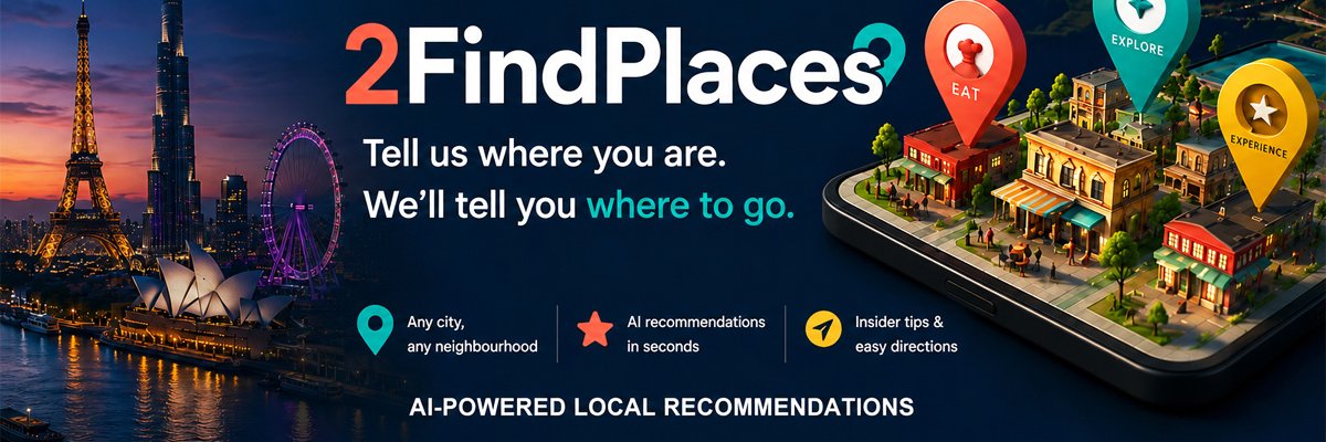 2findplaces's profile banner image