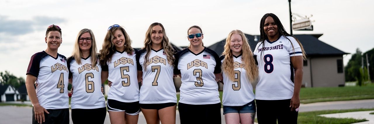USA Womens Goalball banner