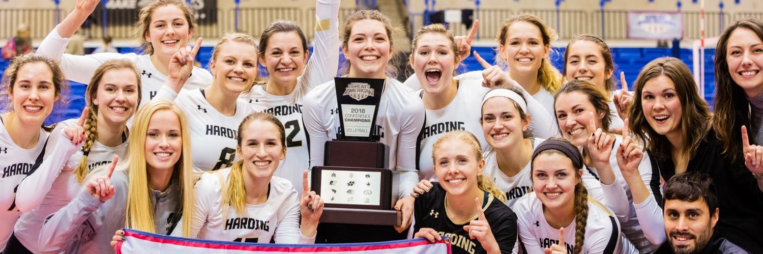 Harding U Volleyball banner