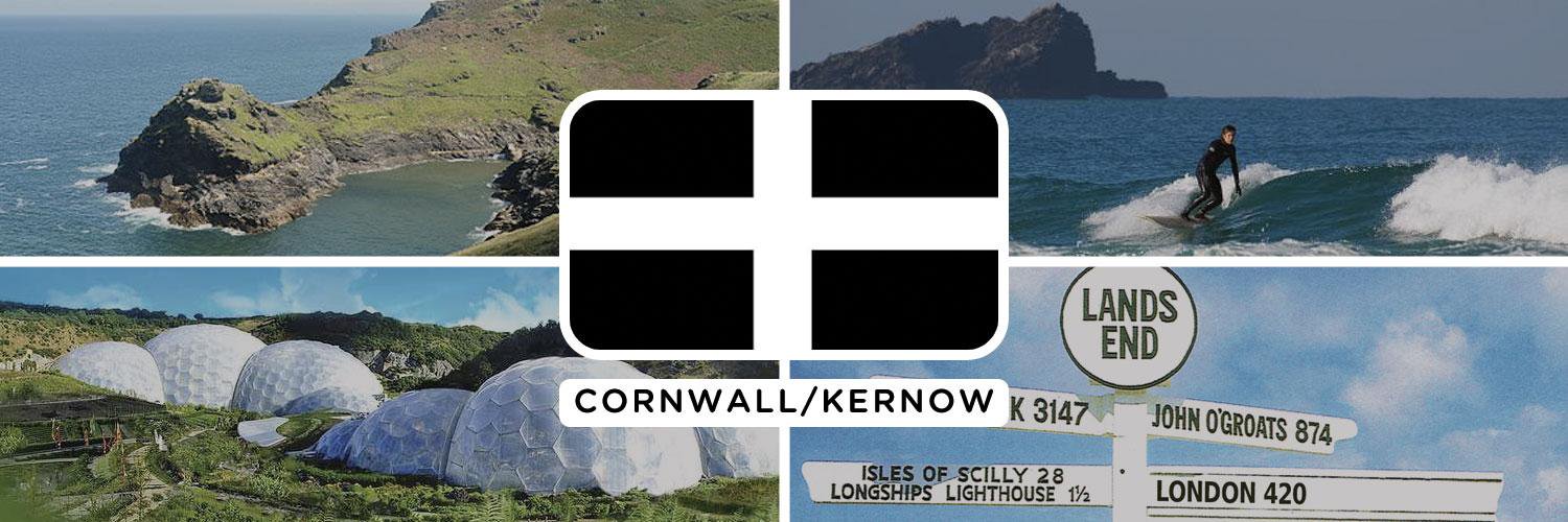 Cornwall • Kernow 〓〓 banner