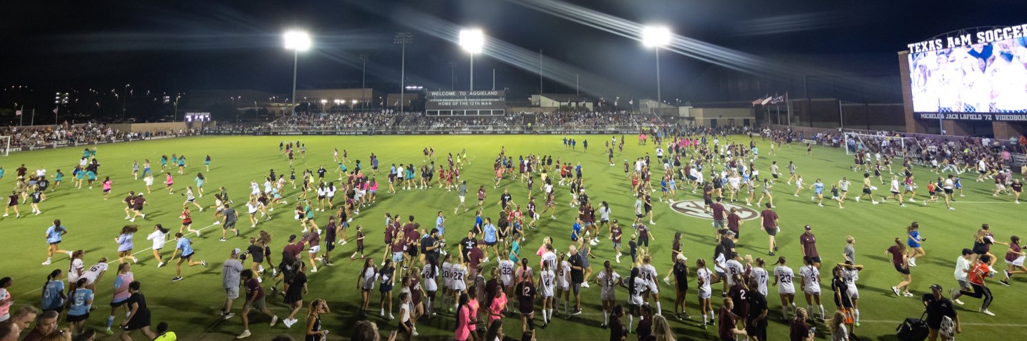 Texas A&M Soccer's banner