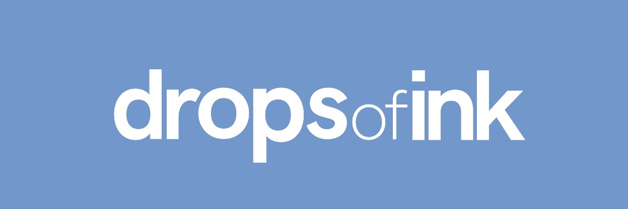 drops of ink banner