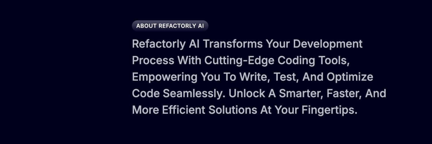 refactorly_ai's profile banner image