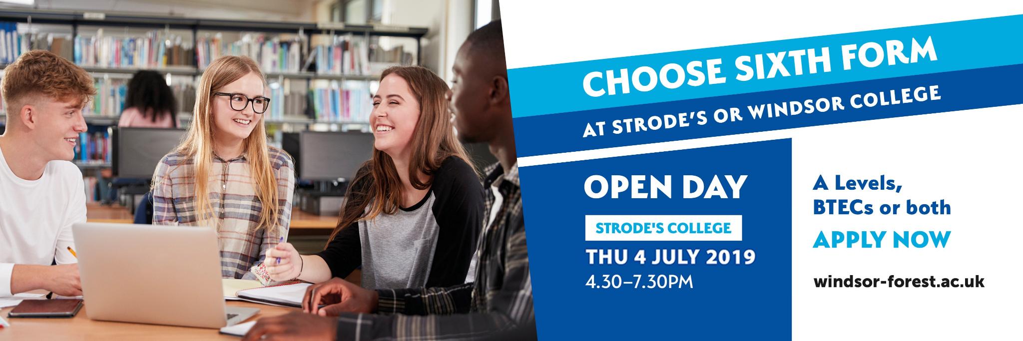 Strode's College banner