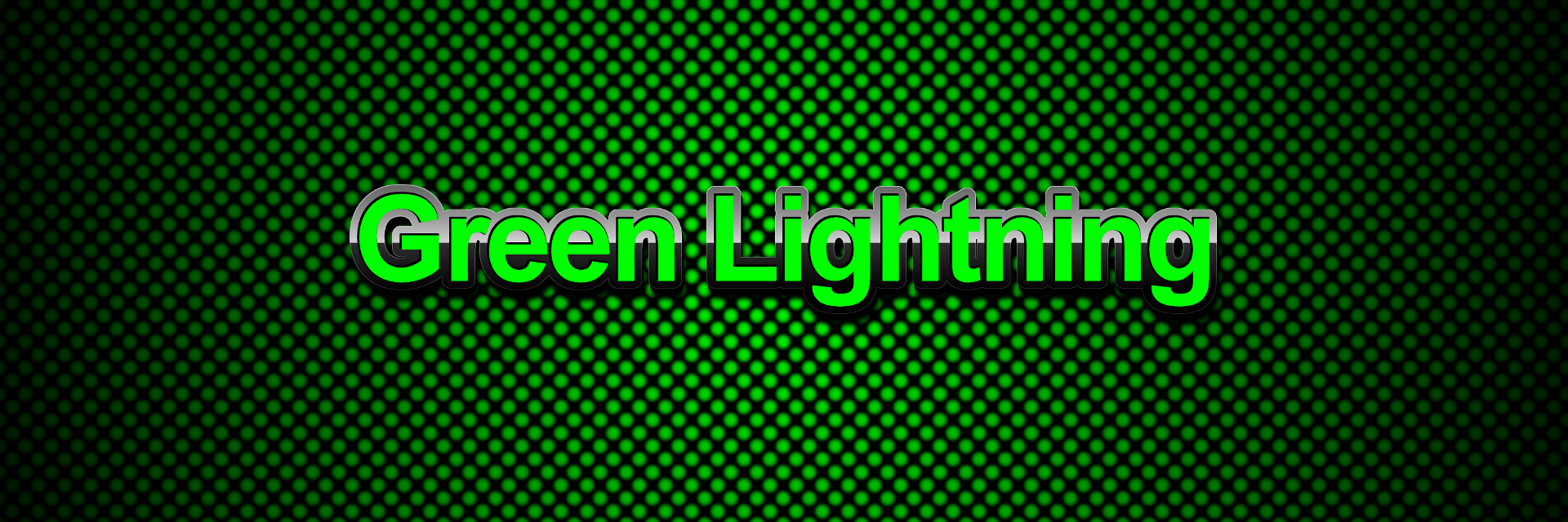 Green Lightning banner