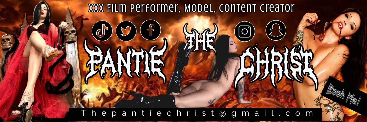 ThePantieChrist😈50% off Fansly Profile Banner