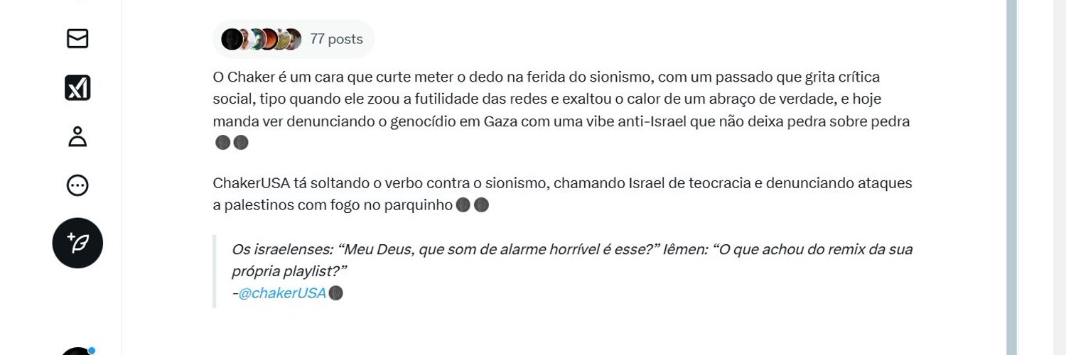 Chaker Ussama Al Debes 🇱🇧🇵🇸🇧🇷🪂🎯 banner