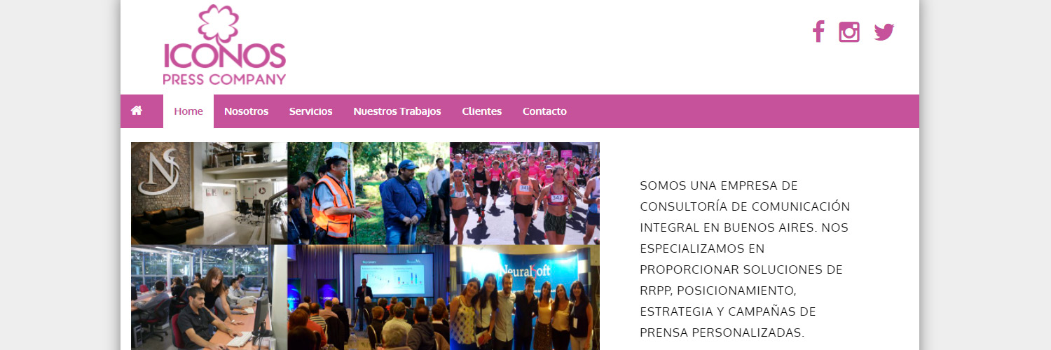 Iconos Press Company banner