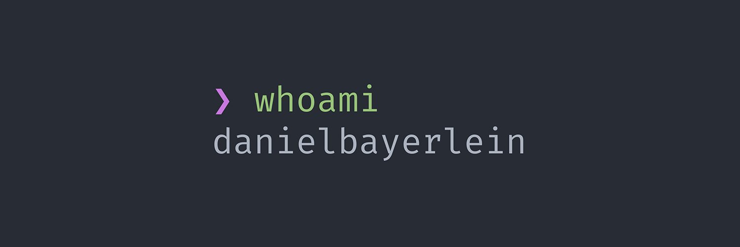 danielbayerlein's profile banner image