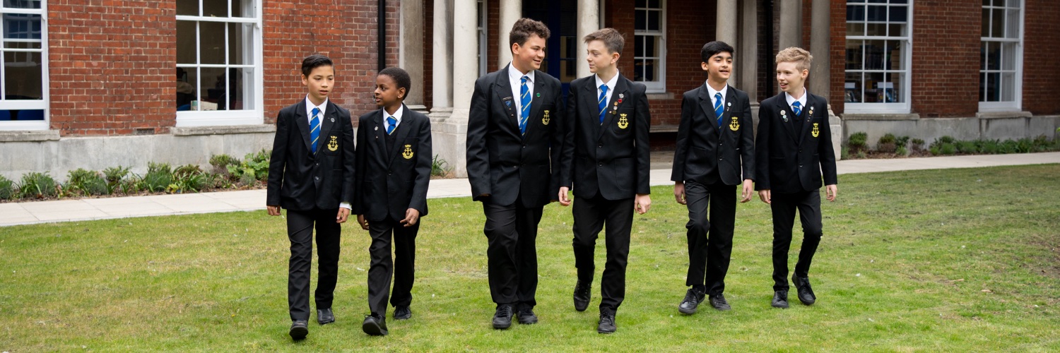 The Royal Liberty School banner