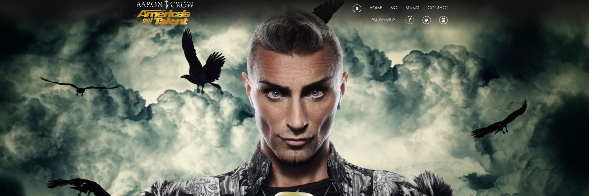 AARON CROW banner