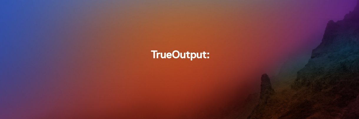 TrueOutput's profile banner image