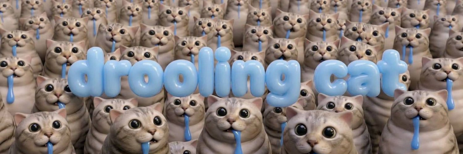 Drooling Cat banner
