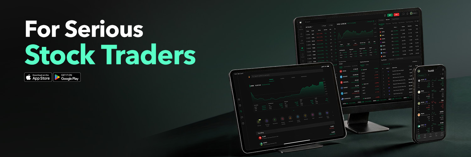 Stockbit's profile banner image