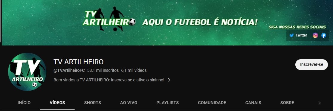 artilheirocombr's profile banner image