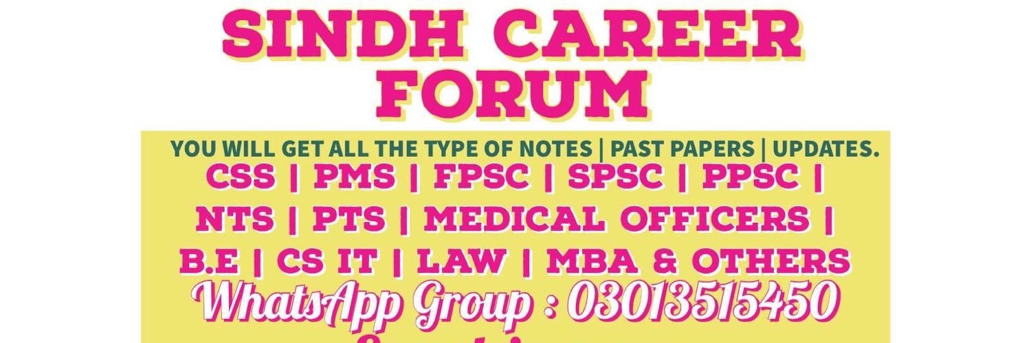 Sindh Career Forum banner