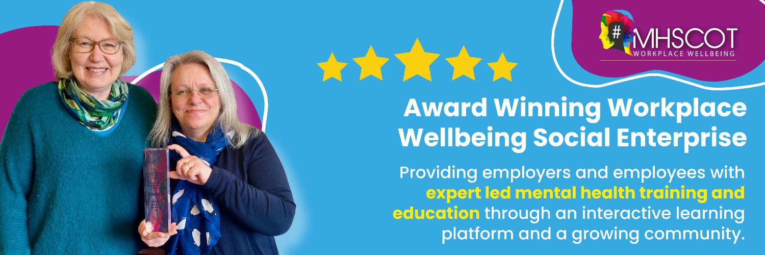 #MHScot Workplace Wellbeing #SocEnt banner