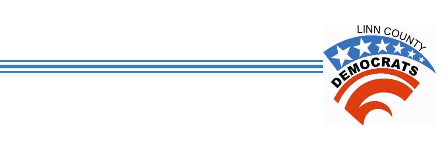 Linn County Democrats - Iowa banner