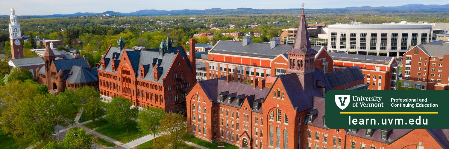 UVM Professional & Continuing Education banner