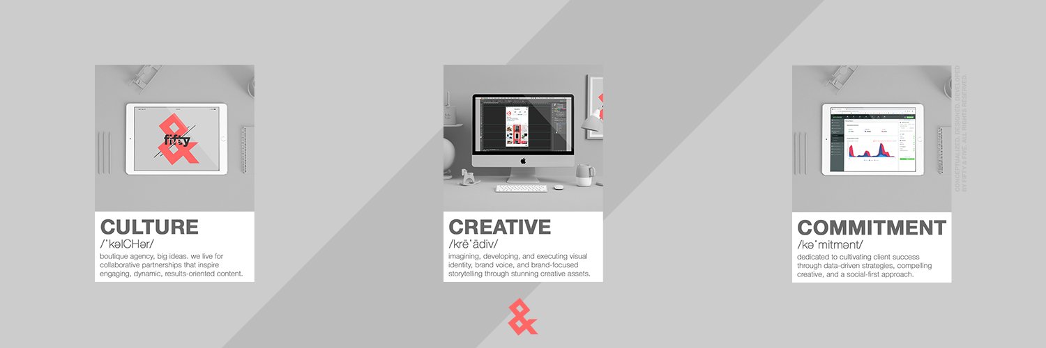 fifty & five. banner