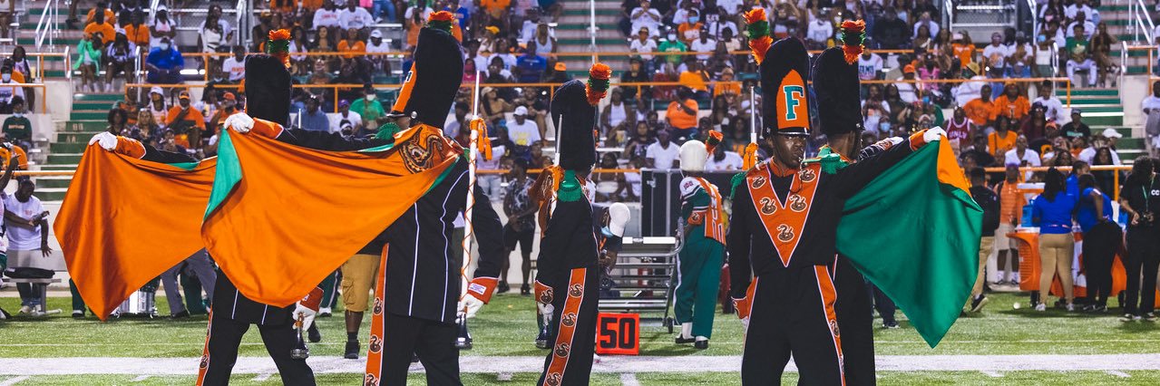 FAMU's Marching 100 banner