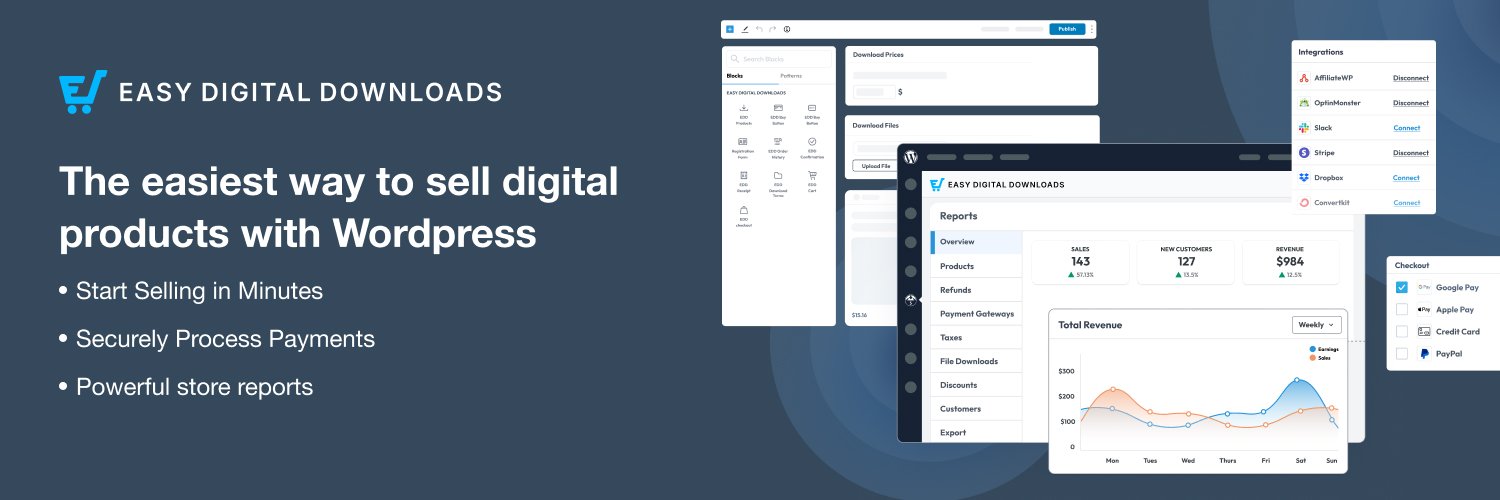 Easy Digital Downloads banner